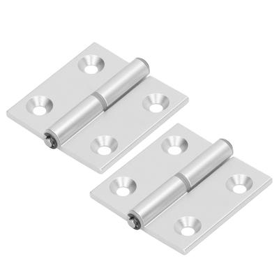 2 Pcs Door Hinge Folding Flip Furniture Hinges Thickened Aluminum High Hardness Door Hardware with Resin Bushing