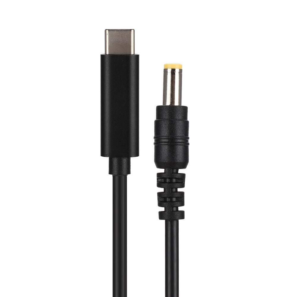 90W 19V 20V TypE C Male to 5.5mm x 2.5mm Male Straight Head Adapter Cable with PD Chip