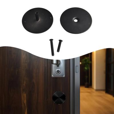 Metal Door Knob Hole Cover Plate Diameter 2 5/8in for Security Upgrade