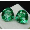 Natural Green Emerald Loose Gemstone 16.14 ct Pear Shape Pair for Jewelry Making and Gem Collections
