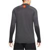 Nike Logo-Print Stehkragen Schmal Geschnitten Retro Fußballtrikot Herren Oberteile Schwarz AO5177-060