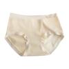 Women's Spring and Autumn 32A Antibacterial Mid-waist Traceless Extended Crotch Panties