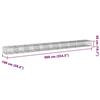VidaXL Panier gabion avec couvercle 900x100x50 cm fer galvanisé, mur en gabion, mur de soutènement en gabion, clôture en 3295186
