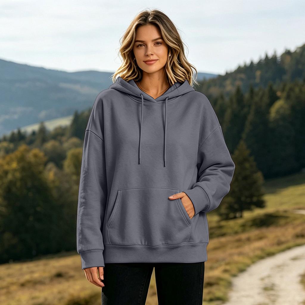 Sweat à capuche décontracté pour femme pour le printemps et l'hiver