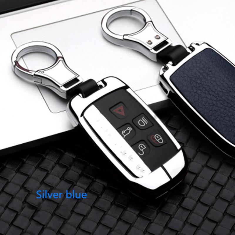 Leather Smart Car Key Cover Case for Land Rover A9 Freelander Evoque Discovery 4 5 Sport LR4 for Jaguar XK XKR XF XFR XJ Style