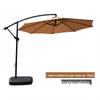 Outdoor Half-Banana Parasol with Base