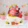 25PCS Creative Happy Birthday Hat Crown Cap DIY Handmade Party Decor Photo Prop For Adult Kids Cake Ornament