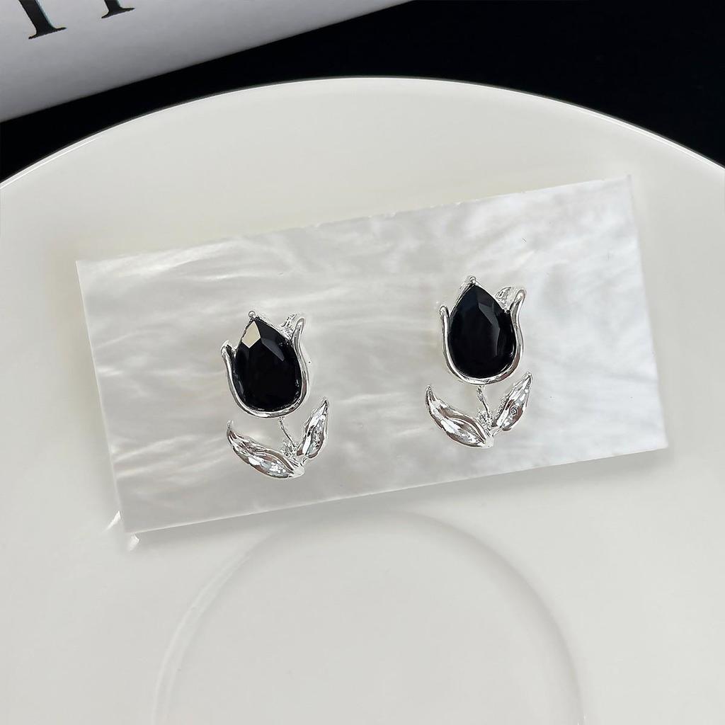 Gothic Punk Devil Cross Stud Earrings Set for Women - Sweet, Cool, and Spicy Design