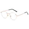 Metal Frame Glasses Round Anti Blue Light Eyewear Women Men Classic Trend Transparent Computer Reading Eyeglasses for Unisex