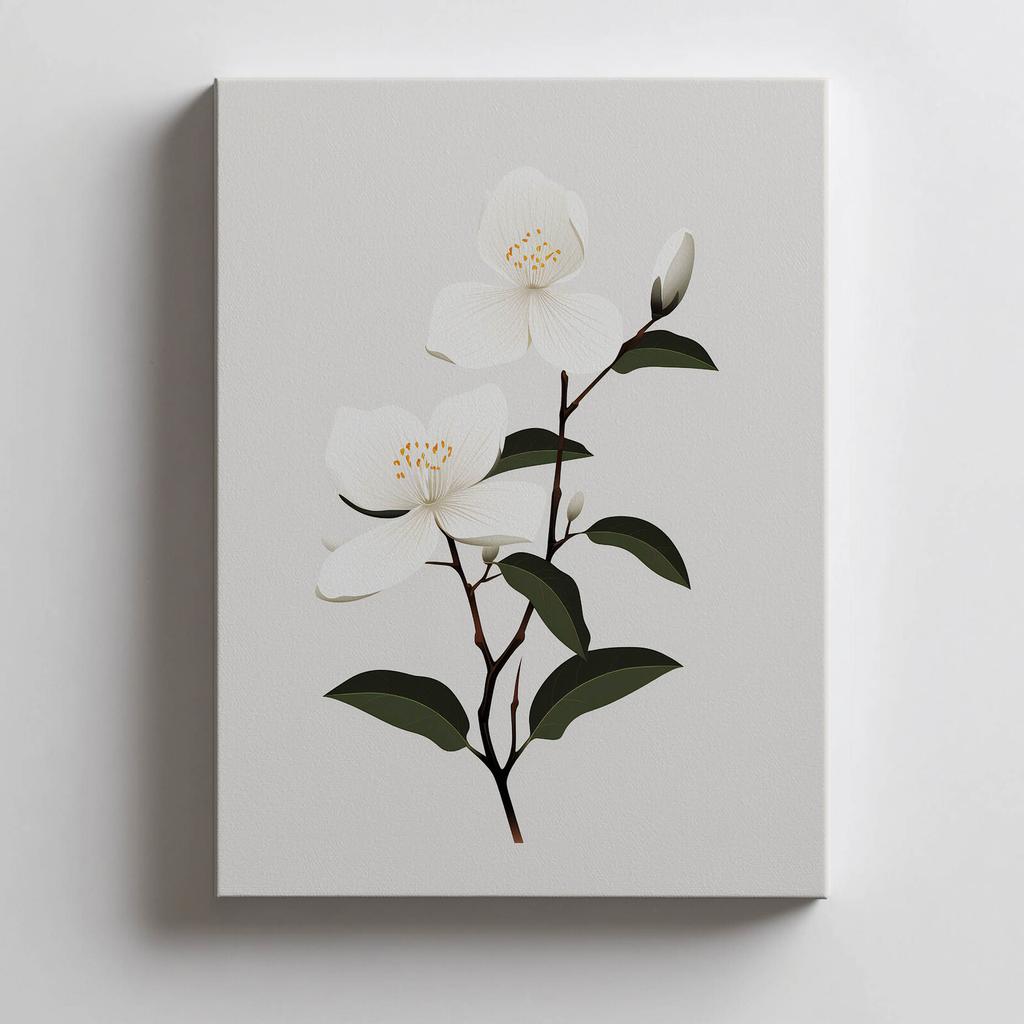 Jasmine Branch Jasmine Branch, 30X40 Cm, Frameless, 230 Gsm Matte Paper