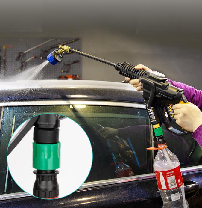 

Plastic Bottle Adapter, Car Wash Machine Accessory Connector, Portable Water Pipe Connector One Size чорний