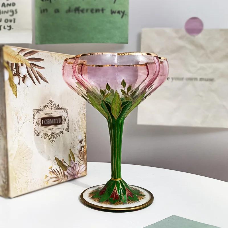 Austria Vintage Hand Painted Champagne Wine
