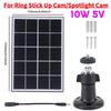 4W 5V Solar Panel Kit Waterproof Adjustable Wall Mount Bracket with 9.8FT Charging Cable for Ring Stick Up&Spotlight Camera