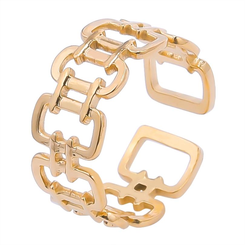Irregular Stainless Steel Rings For Women Men Accessories 2026 Trend Vintage Jewelry Silver/Gold/Rainbow Color Ring Bague Mujer