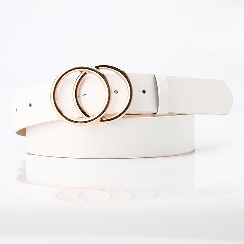 Ladies Fashion Pu Leather Waist Belt With Alloy Buckle For Daily And Formal Looks