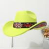 Vintage Wide-Brimmed Western Children's Cowboy Hat, Retro Ethnic Style Tibetan Fedora, European and American Jazz Hat