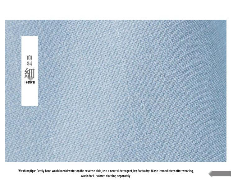 Top Hanfu Cheongsam din Bumbac și In Brodat cu Guler Înalt Retro de Primăvară