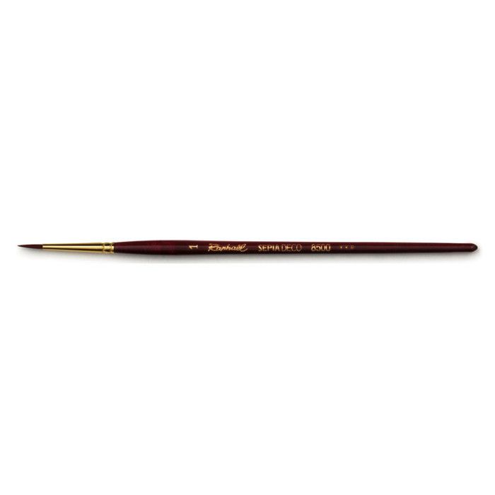 Brush - Round - Acrylic - Sepia Deco - Series 8500 - No. 1 - Raphaël