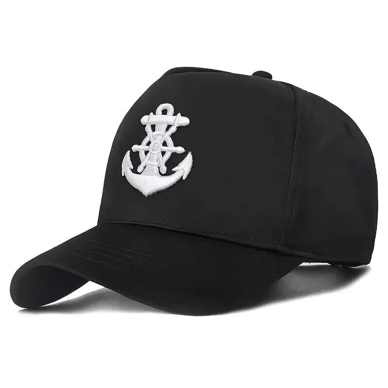 Baseball Stitching Embroidered Anchor Ship Neutral Gender Women Men For Caps Spring Autumn Outdoor Adjustable Casual Hats Dad Hat Sunscreen Hat