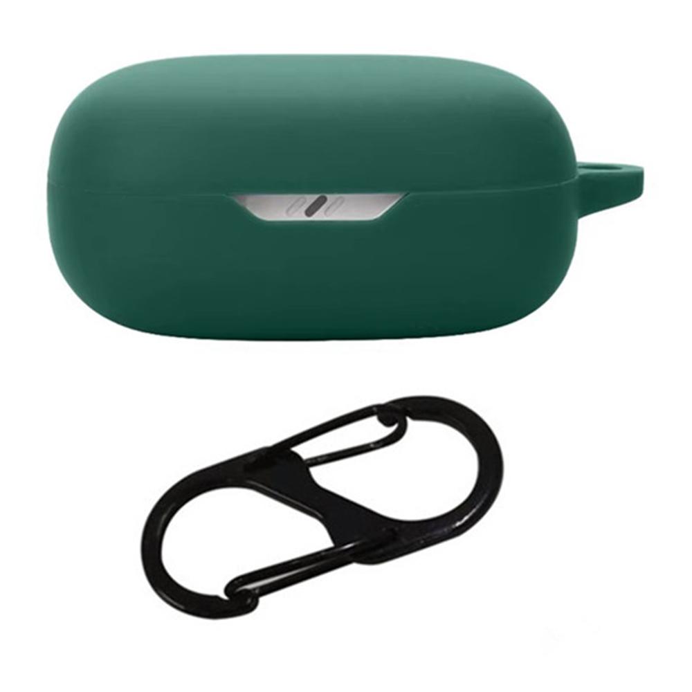 For JBL Wave Flex 2 Silicone Case Wireless Earbuds Protective Cover with Anti-Lost Carabiner