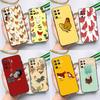 Cartoon Chicken Rooster Case For OPPO A17 A57 A77 A78 A15 A16 A52 A72 A76 A96 A74 A94 A5 A9 A31 A93 A54S A53S A57S
