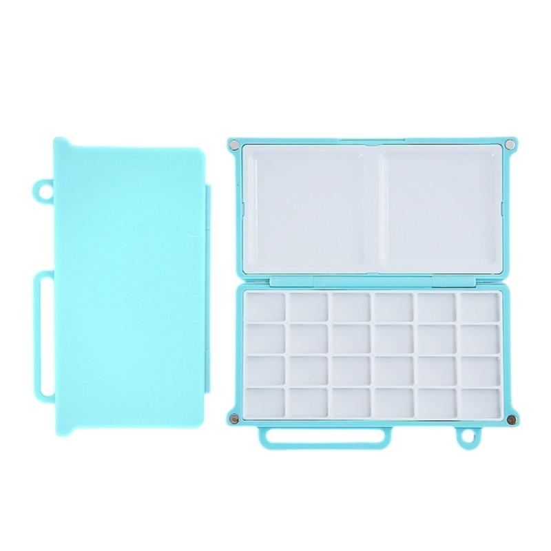 24 Colors Watercolour Paint Palette Watercolour Paint Box Empty Watercolor Box Paint Tray Palette for Artists