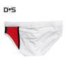 Men Swimming Trunks Elastic Soft Quick Dry Breathable Slim Fit Color Matching Mid Waist Bathing Briefs Surfing Water Sports Swimming Shorts