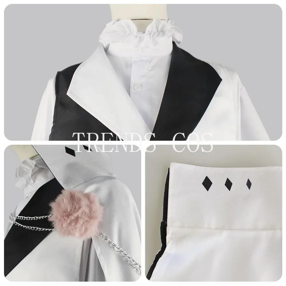 Nikolai Gogol Cosplay Costume Anime Bungou Bsd Season 4 Nikolai Cosplay Cloak Cape Uniform Suit Wig Halloween
