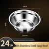 Stainless Steel Multi-Purpose Bowl Set for Soup, Noodles, Rice, and Fruits