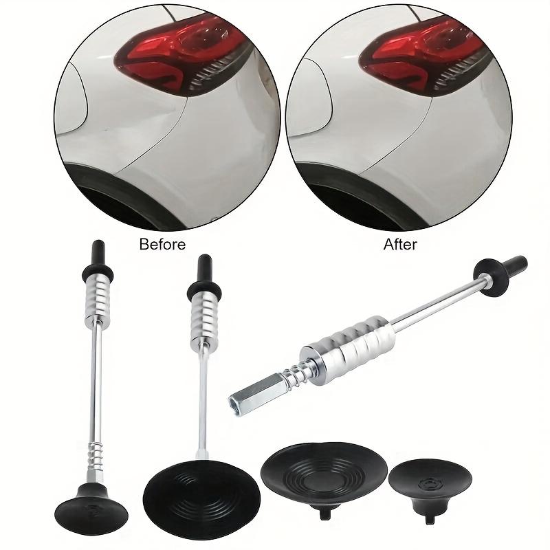 Steel Car Dent Repair Puller Set, Uncharged Car Body Dent Removal Tool Kit with Sliding Hammer and Pulling Tabs