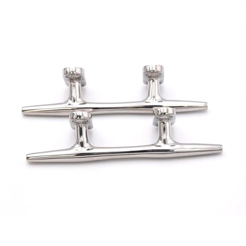 316 Stainless Steel Boat Dock Cleat 4/5/6/8/10/12 Inch Heavy Duty Marine Rope Cleat Durable Silver
