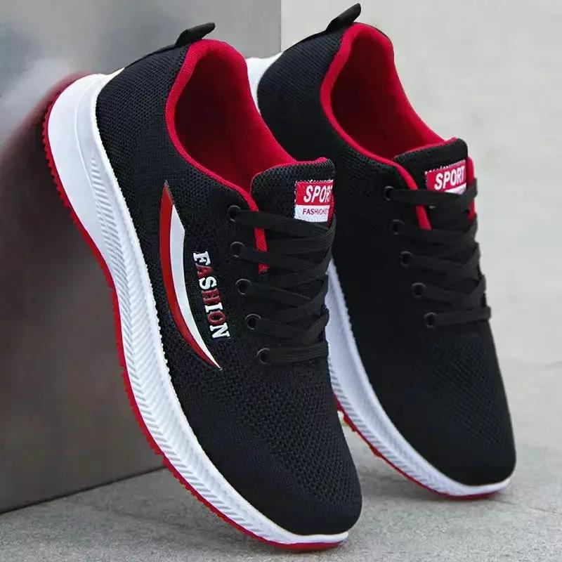 Men's Sneakers Outdoor Sports Comfortable Knitting Mesh Breathable Running Male Casual Men Sport Shoes for Men 2024 New