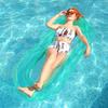 Inflatable Floating Hammock with Armrests & Backrest - Outdoor Mesh Recliner for Adults
