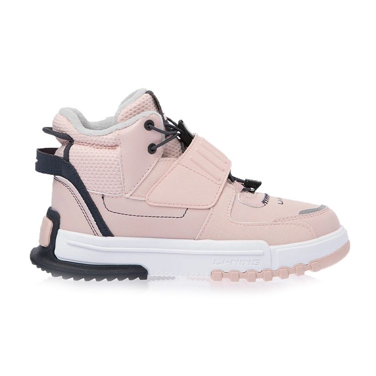 Li Ning Tineret Pantofi Sport Casual Confortabili Pantofi Copii Negru Roz YKCR172-22