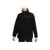 Fleece Knit Half-Zip Stand-Collar Jacket Women Jackets Black DD6475-010
