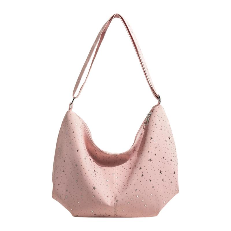 Women's Large Capacity Wave Dot Crossbody Bag Commuter Shoulder Bag