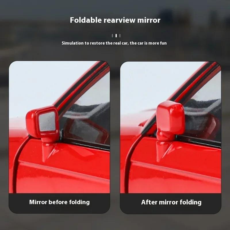 New 1:24 1988 BMW M3 E30 Alloy Sports Car Model Diecasts Metal Classic Car Model High Simulation Sound and Light Childrens Toys Gift