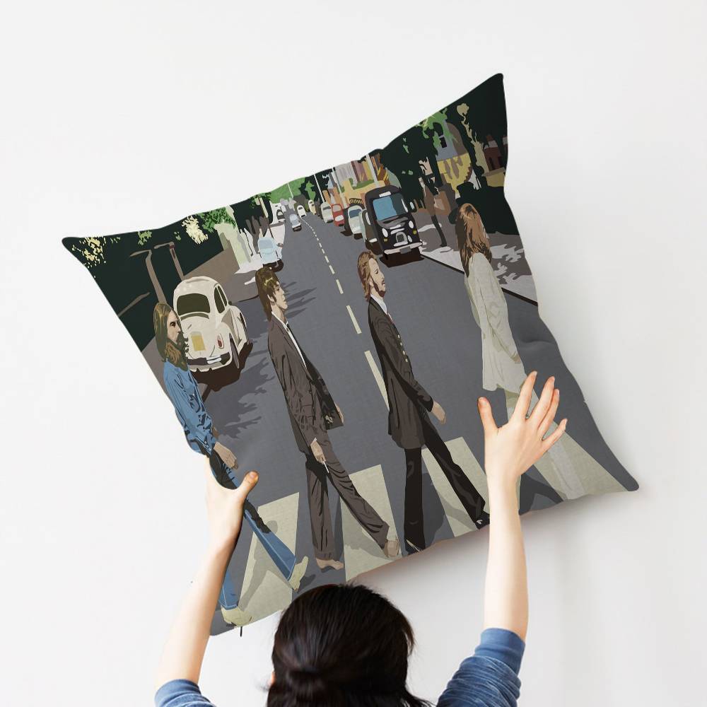 Band The-B-Beatles Cushion Cover Decorative Pillow Sofa Home Decor Case Pillow Cases
