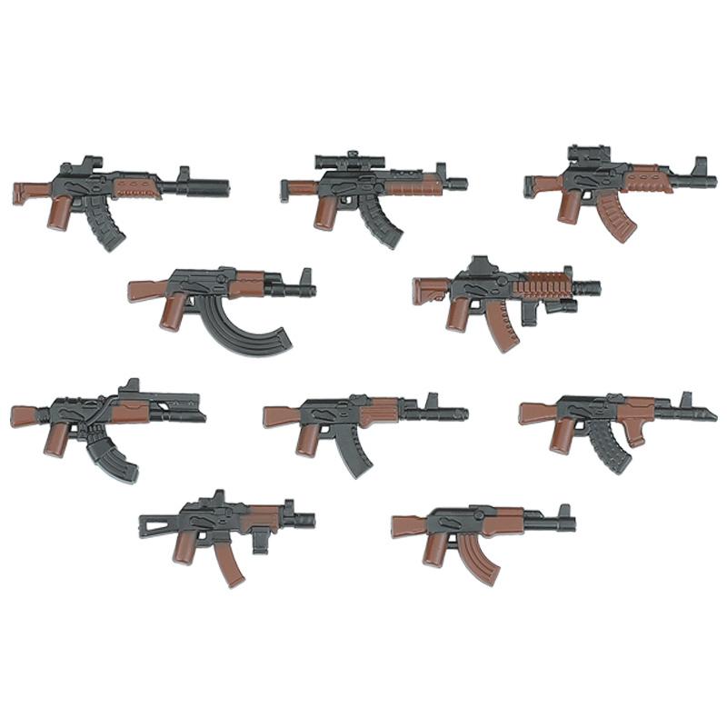 Modern Special Forces Figures Military Weapons Building Blocks Army Soldier City Police Multicolour AK Accessories Bricks Toys