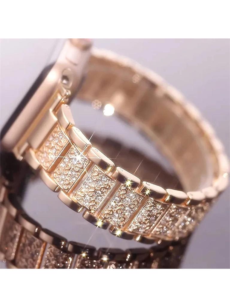 Bling Diamond Strap For Applen Watch Band 38mm 40mm 41mm 42mm 44mm 45mm 49mmS10 42mm46mm  Metal Belt For Iwatch S10 9 8 7 6 5 4 3 2 SE Women Bracelet
