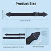 2 Pcs Trash Can Locks, Black Polyester Bin Lid Locks with Stainless Steel Spikes, Universal Fit, Easy Single Hand Release
