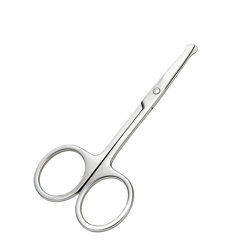 Stainless Steel Eyebrow, Nose, and Eyelash Trimming Scissors for Men