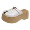 Baotou Semi-versatile Women's Summer Fashion Slippers European Station One Pedal 2025 New Outer Wear Platform Lazy Sandals