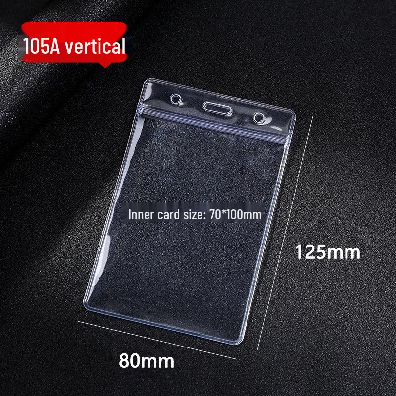 Wodoodporny Przezroczysty PVC Etui na Kartę ID ze Smyczą dla Studentów