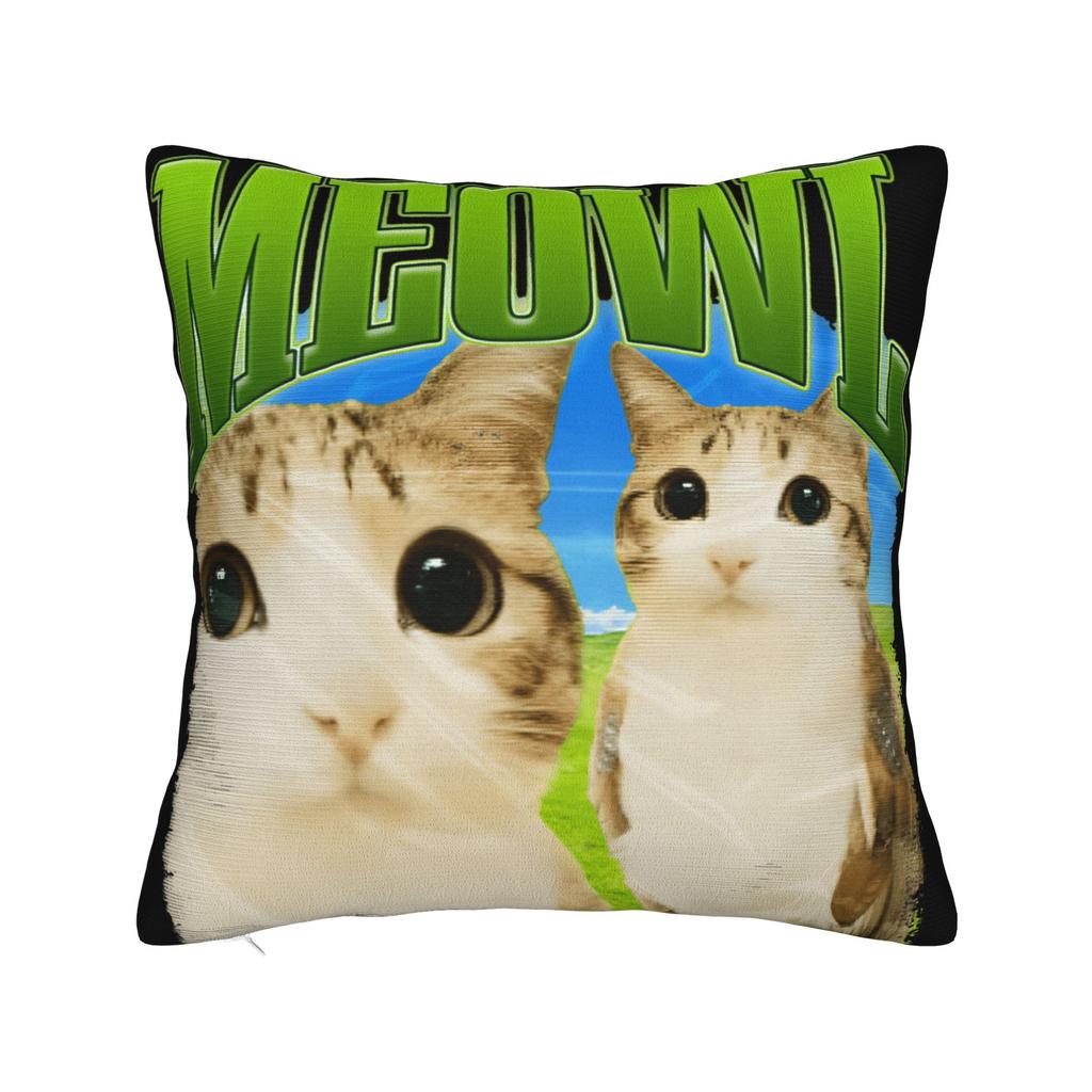 Kissenbezug Meowl Lustige Süße Katze Eule Vintage Kissenbezug Für Wohnzimmer Stuhl Kissenbezüge