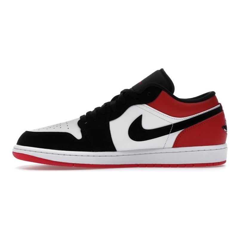 Air Jordan 1 Low SE Black Toe Unisex Sneakers White Gym-Red IB8971-106