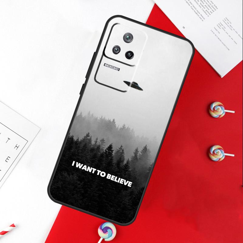 The X Files I Want to Believe Cover For Xiaomi 14 Ultra 15 13 11T 12T 13T 14T Pro POCO X7 Pro X3 X5 X6 M6 F5 F6 Pro Case