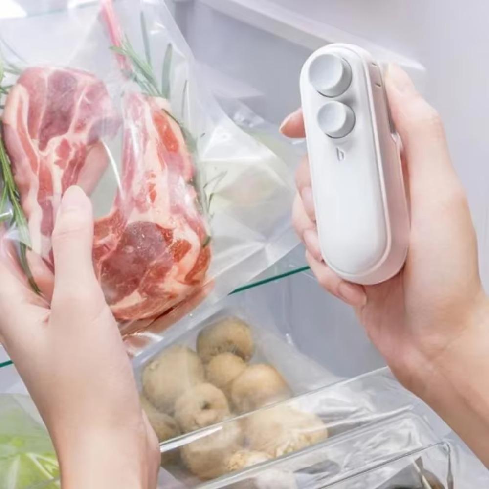 2 In 1 Mini Heat Bag Sealing Machine Moisture-Proof Food Sealer Clip  Candy