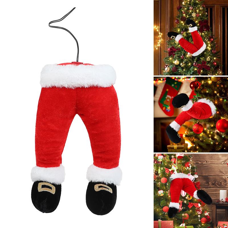 Weihnachtsmann Elfenbeine Puppe Weihnachtsbaumschmuck Heim Kamin Hängeornament Weihnachtsbaum Picks Neujahrsparty Zubehör Geschenk