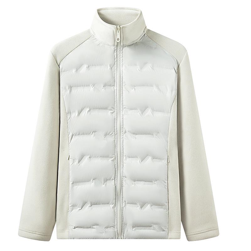 Men s & Women s Autumn Lightweight Down Jacket - Casual Outdoor Warm Knit Stand Collar L